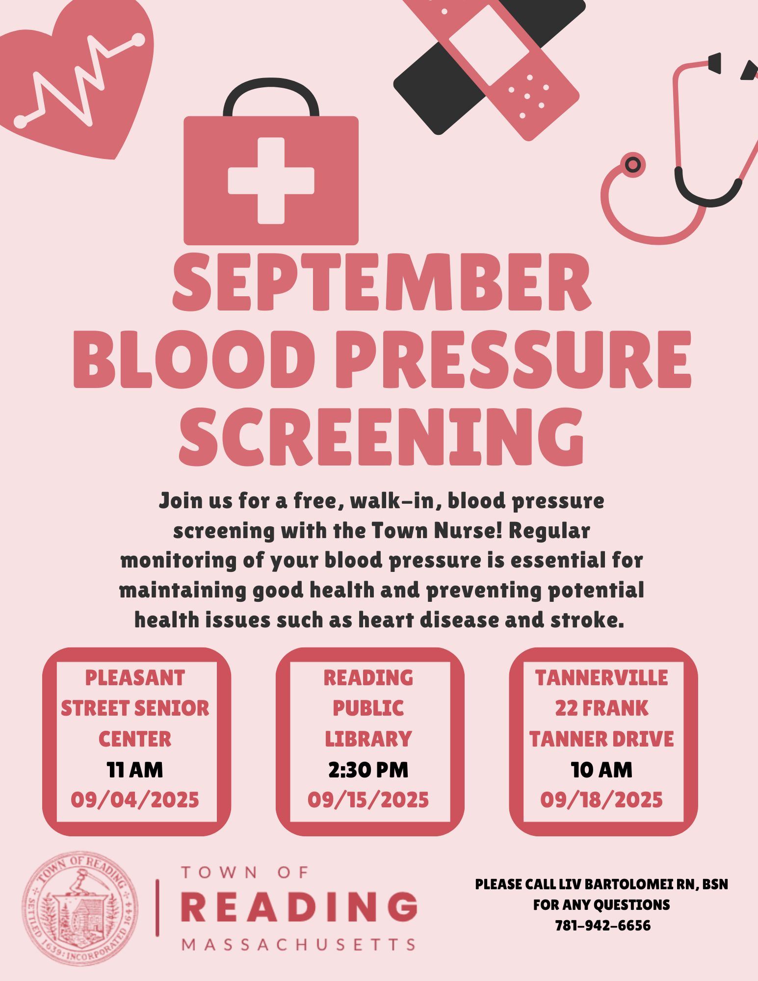 September Blood Pressure Screening (JPG)