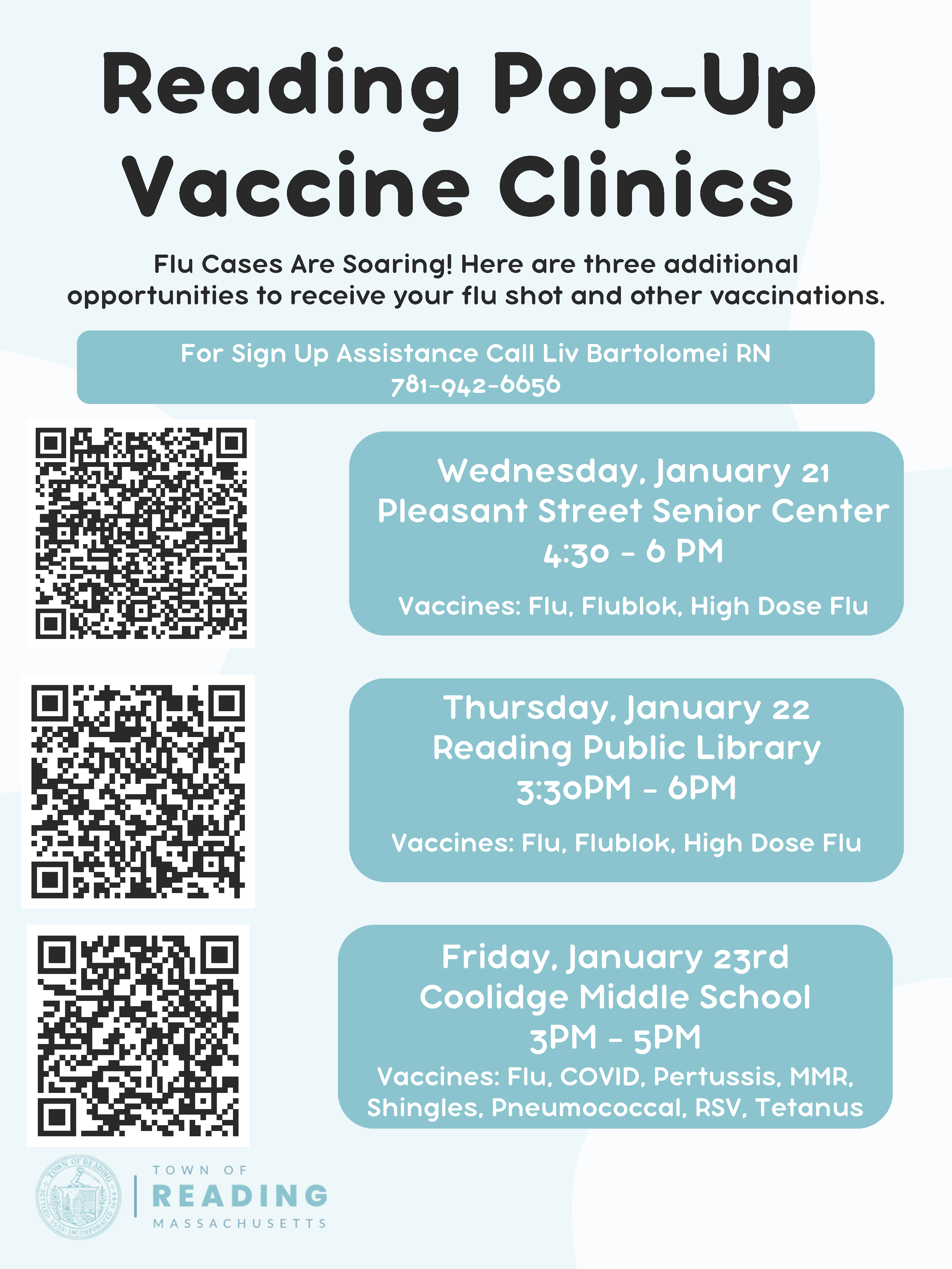 January 26 Flu Clinic Flyer png