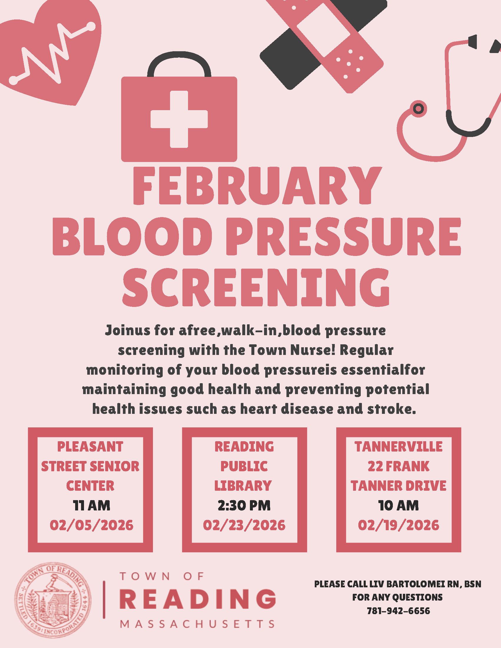 Blood Pressure Screening February
