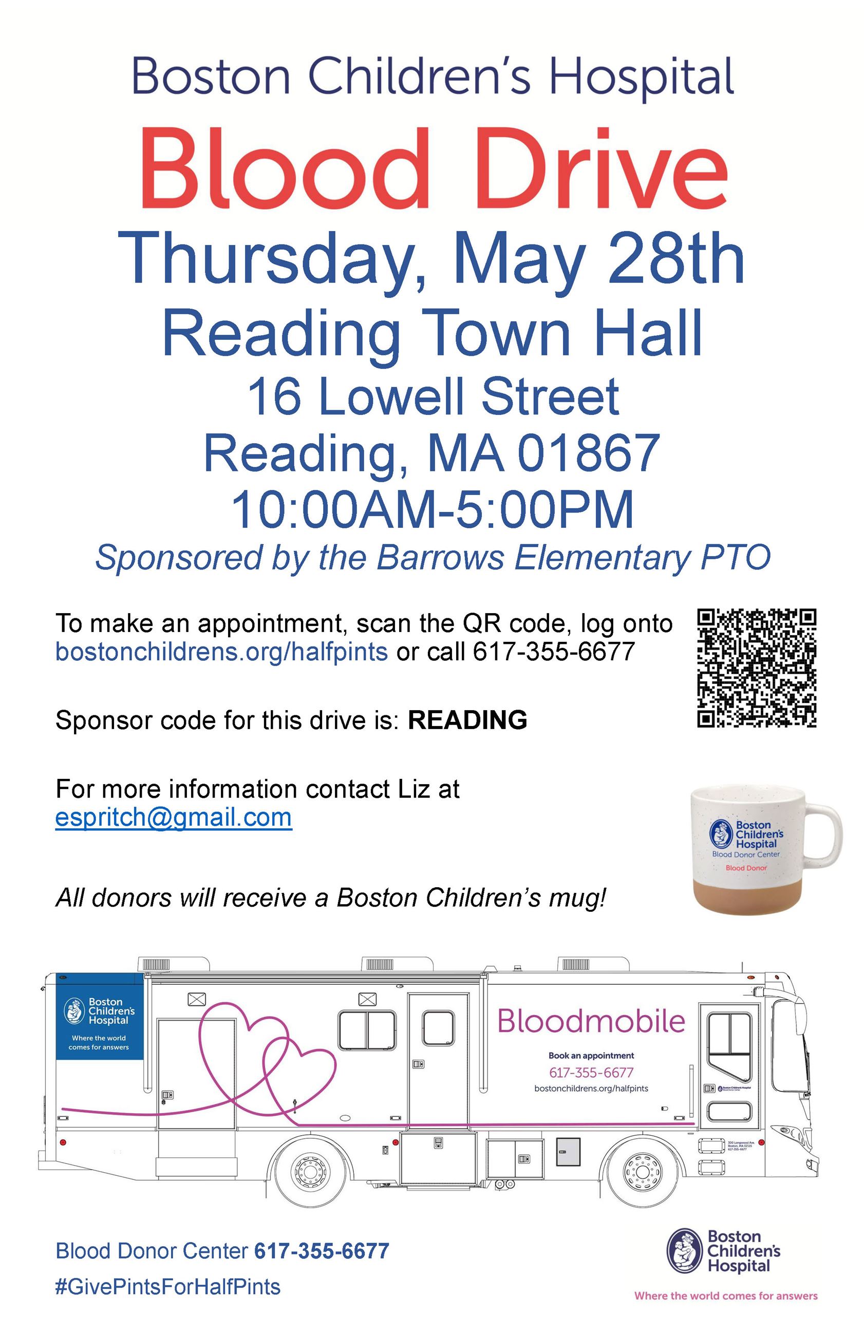 BCH Blood Drive Town Hall May 2026